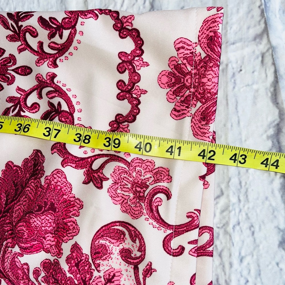 Long Floral Jacket Paisley White & Pink sz S UNIQUE! - Picture 8 of 9